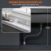 imageVEVOR Drop in Ice Chest 24quotL x 18quotW x 13quotH Stainless Steel Ice Cooler Commercial Ice Bin with Sliding Cover 409 qt Outdoor Kitchen Ice Bar Drainpipe and Drain Plug Included for Cold Wine BeerSilver