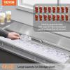imageVEVOR Drop in Ice Chest 24quotL x 18quotW x 13quotH Stainless Steel Ice Cooler Commercial Ice Bin with Sliding Cover 409 qt Outdoor Kitchen Ice Bar Drainpipe and Drain Plug Included for Cold Wine BeerSilver