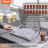 imageVEVOR Drop in Ice Chest 24quotL x 18quotW x 13quotH Stainless Steel Ice Cooler Commercial Ice Bin with Sliding Cover 409 qt Outdoor Kitchen Ice Bar Drainpipe and Drain Plug Included for Cold Wine BeerSilver