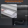 imageVEVOR Drop in Ice Chest 24quotL x 18quotW x 13quotH Stainless Steel Ice Cooler Commercial Ice Bin with Sliding Cover 409 qt Outdoor Kitchen Ice Bar Drainpipe and Drain Plug Included for Cold Wine BeerSilver