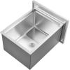 imageVEVOR Drop in Ice Chest Stainless Steel Drop in Cooler Commercial Ice Bin with Lid for Outdoor Kitchen Patio Bar DrainPipe Set Included Cooling Bins with Cover for Cold Wine BeerPot Lid