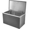 imageVEVOR Drop in Ice Chest Stainless Steel Drop in Cooler Commercial Ice Bin with Lid for Outdoor Kitchen Patio Bar DrainPipe Set Included Cooling Bins with Cover for Cold Wine BeerFlip Lid