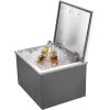 imageVEVOR Drop in Ice Chest Stainless Steel Drop in Cooler Commercial Ice Bin with Lid for Outdoor Kitchen Patio Bar DrainPipe Set Included Cooling Bins with Cover for Cold Wine BeerFlip Lid