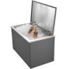 imageVEVOR Drop in Ice Chest Stainless Steel Drop in Cooler Commercial Ice Bin with Lid for Outdoor Kitchen Patio Bar DrainPipe Set Included Cooling Bins with Cover for Cold Wine BeerFlip Lid