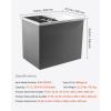 imageVEVOR Drop in Ice Chest Stainless Steel Drop in Cooler Commercial Ice Bin with Lid for Outdoor Kitchen Patio Bar DrainPipe Set Included Cooling Bins with Cover for Cold Wine BeerSliding Lid
