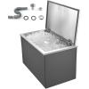 imageVEVOR Drop in Ice Chest Stainless Steel Drop in Cooler Commercial Ice Bin with Lid for Outdoor Kitchen Patio Bar DrainPipe Set Included Cooling Bins with Cover for Cold Wine BeerFlip Lid