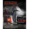 imageVEVOR Dry Ice Blasting Machine 11LBS 5KG Capacity Dry Ice Cleaning Machine with 4 Nozzles Adjustable Pressure ampamp Dry Ice Amount Movable Blaster Cleaner for Automotive Ship Aviation Chemical 120V