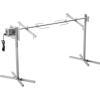 imageVEVOR Electric BBQ Rotisserie Grill Kit 46 Inch 132 lbs Capacity Automatic 52W Motor Height Adjustable Universal Roaster Stand Stainless Steel Grilling Kit Spit Rod with Heat Shield for Pig Lamb56132LBS