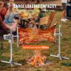 imageVEVOR Electric BBQ Rotisserie Grill Kit 46 Inch 132 lbs Capacity Automatic 52W Motor Height Adjustable Universal Roaster Stand Stainless Steel Grilling Kit Spit Rod with Heat Shield for Pig Lamb56132LBS