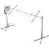 imageVEVOR Electric BBQ Rotisserie Grill Kit 46 Inch 132 lbs Capacity Automatic 52W Motor Height Adjustable Universal Roaster Stand Stainless Steel Grilling Kit Spit Rod with Heat Shield for Pig Lamb56132LBS