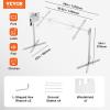imageVEVOR Electric BBQ Rotisserie Grill Kit 46 Inch 132 lbs Capacity Automatic 52W Motor Height Adjustable Universal Roaster Stand Stainless Steel Grilling Kit Spit Rod with Heat Shield for Pig Lamb56132LBS