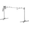 imageVEVOR Electric BBQ Rotisserie Grill Kit 46 Inch 132 lbs Capacity Automatic 52W Motor Height Adjustable Universal Roaster Stand Stainless Steel Grilling Kit Spit Rod with Heat Shield for Pig Lamb56132LBS