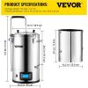 imageVEVOR Electric Brewing System 92 Gal35 L Brewing Pot AllinOne Home Beer Brewer wPump Mash Boil Device wPanel AutoManual Mode 1001800W Power 25100 Temp 1180 min Timer Recipe Memory92Gal With Pump