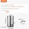 imageVEVOR Electric Brewing System 92 Gal35 L Brewing Pot AllinOne Home Beer Brewer wPump Mash Boil Device wPanel AutoManual Mode 1001800W Power 25100 Temp 1180 min Timer Recipe Memory32 Quarts