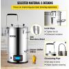 imageVEVOR Electric Brewing System 92 Gal35 L Brewing Pot AllinOne Home Beer Brewer wPump Mash Boil Device wPanel AutoManual Mode 1001800W Power 25100 Temp 1180 min Timer Recipe Memory92Gal With Pump
