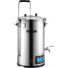 imageVEVOR Electric Brewing System 92 Gal35 L Brewing Pot AllinOne Home Beer Brewer wPump Mash Boil Device wPanel AutoManual Mode 1001800W Power 25100 Temp 1180 min Timer Recipe Memory92Gal With Pump