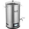 imageVEVOR Electric Brewing System 92 Gal35 L Brewing Pot AllinOne Home Beer Brewer wPump Mash Boil Device wPanel AutoManual Mode 1001800W Power 25100 Temp 1180 min Timer Recipe Memory32 Quarts