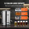imageVEVOR Electric Brewing System 92 Gal35 L Brewing Pot AllinOne Home Beer Brewer wPump Mash Boil Device wPanel AutoManual Mode 1001800W Power 25100 Temp 1180 min Timer Recipe Memory32 Quarts
