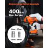 imageVEVOR Electric Car Jack Kit Wireless 5 Tons 11000 lbs Cordless Remote Control Hydraulic Car Jack with Electric Impact Wrench ampamp Lithium Battery Tire Change Replacement with LED Light