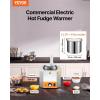 imageVEVOR Electric Cheese Dispenser with Pump 23 Qt Commercial Hot Fudge Warmer Plastic Pump Dispenser 86230 Temp Adjustable Nacho Cheese Sauce Warmer for Hot Fudge Cheese Caramel24LPlastic Pump