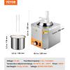 imageVEVOR Electric Cheese Dispenser with Pump 23 Qt Commercial Hot Fudge Warmer Plastic Pump Dispenser 86230 Temp Adjustable Nacho Cheese Sauce Warmer for Hot Fudge Cheese Caramel24LPlastic Pump