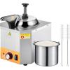 imageVEVOR Electric Cheese Dispenser with Pump 23 Qt Commercial Hot Fudge Warmer Plastic Pump Dispenser 86230 Temp Adjustable Nacho Cheese Sauce Warmer for Hot Fudge Cheese Caramel24L06 gal