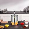 imageVEVOR Electric Cheese Dispenser with Pump 23 Qt Commercial Hot Fudge Warmer Plastic Pump Dispenser 86230 Temp Adjustable Nacho Cheese Sauce Warmer for Hot Fudge Cheese Caramel24LStainless Steel Pump