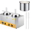 imageVEVOR Electric Cheese Dispenser with Pump 23 Qt Commercial Hot Fudge Warmer Plastic Pump Dispenser 86230 Temp Adjustable Nacho Cheese Sauce Warmer for Hot Fudge Cheese Caramel24L2