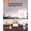 imageVEVOR Electric Cheese Dispenser with Pump 23 Qt Commercial Hot Fudge Warmer Plastic Pump Dispenser 86230 Temp Adjustable Nacho Cheese Sauce Warmer for Hot Fudge Cheese Caramel08L