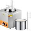 imageVEVOR Electric Cheese Dispenser with Pump 23 Qt Commercial Hot Fudge Warmer Plastic Pump Dispenser 86230 Temp Adjustable Nacho Cheese Sauce Warmer for Hot Fudge Cheese Caramel24LPlastic Pump