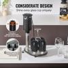 imageVEVOR Electric Commercial Glass Washer 5Brush Bar Glass Cleaner 1200 CupsHour Wine Glass Cleaning Machine Bar Glass Washer for Champagne Glasses Beer Cups Mugs Perfect for Bars and CafesGlass Washer