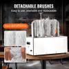 imageVEVOR Electric Commercial Glass Washer 5Brush Bar Glass Cleaner 1200 CupsHour Wine Glass Cleaning Machine Bar Glass Washer for Champagne Glasses Beer Cups Mugs Perfect for Bars and CafesGlass Polisher