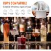 imageVEVOR Electric Commercial Glass Washer 5Brush Bar Glass Cleaner 1200 CupsHour Wine Glass Cleaning Machine Bar Glass Washer for Champagne Glasses Beer Cups Mugs Perfect for Bars and CafesGlass Polisher