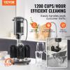 imageVEVOR Electric Commercial Glass Washer 5Brush Bar Glass Cleaner 1200 CupsHour Wine Glass Cleaning Machine Bar Glass Washer for Champagne Glasses Beer Cups Mugs Perfect for Bars and CafesGlass Washer