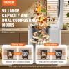 imageVEVOR Electric Composter for Kitchen 5L Large Smart Countertop Compost Bin Indoor Odorless Quiet Electric Kitchen Food Recycler with Upgraded MotorAutoCleaning2 Composting ModesSafe Child Lock