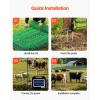 imageVEVOR Electric Fence Netting 42quotH x 164L PE Net Fencing with Posts and DoubleSpiked Stakes Utility Portable Mesh for Goats Sheep Lambs Deer Hogs Dogs for Farms Backyards and Ranches50in x 164ft