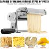 imageVEVOR Electric Pasta Maker 150W Automatic Noodle Maker Machine with 8 Pasta Shapes 4 Intelligent Modes 500g Flour Capacity Pasta Maker Machine with Measuring Cups Cleaning Brush for Home KitchenSilvermanual 3 set