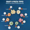 imageVEVOR Electric Pasta Maker 150W Automatic Noodle Maker Machine with 8 Pasta Shapes 4 Intelligent Modes 500g Flour Capacity Pasta Maker Machine with Measuring Cups Cleaning Brush for Home KitchenBlue1