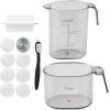 imageVEVOR Electric Pasta Maker 150W Automatic Noodle Maker Machine with 8 Pasta Shapes 4 Intelligent Modes 500g Flour Capacity Pasta Maker Machine with Measuring Cups Cleaning Brush for Home KitchenBlue1