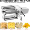 imageVEVOR Electric Pasta Maker Machine 9 Adjustable Thickness Settings Noodles Maker Stainless Steel Noodle Rollers and Cutter Pasta Making Kitchen Tool Kit Perfect for Spaghetti Fettuccini LasagnaElectric Pasta Maker