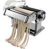 imageVEVOR Electric Pasta Maker Machine 9 Adjustable Thickness Settings Noodles Maker Stainless Steel Noodle Rollers and Cutter Pasta Making Kitchen Tool Kit Perfect for Spaghetti Fettuccini LasagnaElectric Pasta Maker