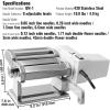 imageVEVOR Electric Pasta Maker Machine 9 Adjustable Thickness Settings Noodles Maker Stainless Steel Noodle Rollers and Cutter Pasta Making Kitchen Tool Kit Perfect for Spaghetti Fettuccini LasagnaElectric Pasta Maker