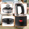 imageVEVOR Electric Percolator Coffee Pot 12Cup 304 Stainless Steel Coffee Percolator 1000W Automatic KeepWarm ampamp Split Power Base