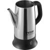 imageVEVOR Electric Percolator Coffee Pot 12Cup 304 Stainless Steel Coffee Percolator 1000W Automatic KeepWarm ampamp Split Power Base