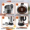 imageVEVOR Electric Percolator Coffee Pot 12Cup 304 Stainless Steel Coffee Percolator 1000W Automatic KeepWarm ampamp Split Power Base