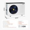 imageVEVOR Electric Pool Heat Pump 35830 BTU Pool Heaters for 660513209GAL Above and In Ground Pools Low Noise Heating and Cooling Highly Efficient ampamp EnergySaving Pool Water Heater AC208230V 60Hz