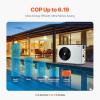 imageVEVOR Electric Pool Heat Pump 35830 BTU Pool Heaters for 660513209GAL Above and In Ground Pools Low Noise Heating and Cooling Highly Efficient ampamp EnergySaving Pool Water Heater AC208230V 60Hz
