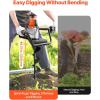 imageVEVOR Electric Post Hole Digger 571 in Auger Bit with 1500W Powerful Motor 140 RPM Alloy Steel Earth Auger Drill Bit with 1024 in Extension Rod for Post Hole Digging Drilling ampamp Tree Planting
