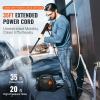 imageVEVOR Electric Pressure Washer 2150PSI 185GPM Foam Cannon HighPressure with 5 Different Nozzle 20ft Hose35ft Cord Lightweight Washer Portable Cleans CarsFencesPatiosFurnitureFloorWindow