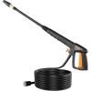 imageVEVOR Electric Pressure Washer 2150PSI 185GPM Foam Cannon HighPressure with 5 Different Nozzle 20ft Hose35ft Cord Lightweight Washer Portable Cleans CarsFencesPatiosFurnitureFloorWindow